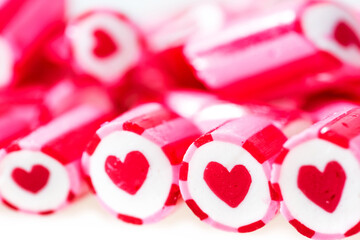 Lovely heart candy canes for Valentine's Day