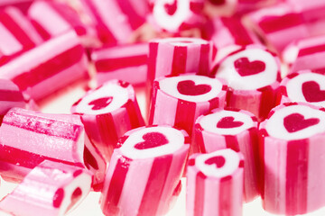 Lovely heart candy canes for Valentine's Day
