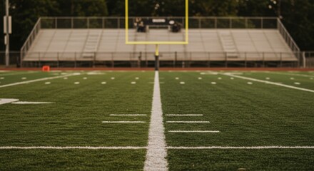 Fototapeta premium American Football Field Goalpost - Authenticity