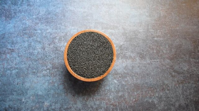 Raw whole dried Basil seeds