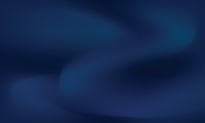 Abstract flowing gradient background in deep navy blue with soft light highlights and smooth curves