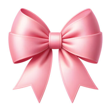 pink bow vector