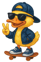 Ducky Duck Skater Boy 