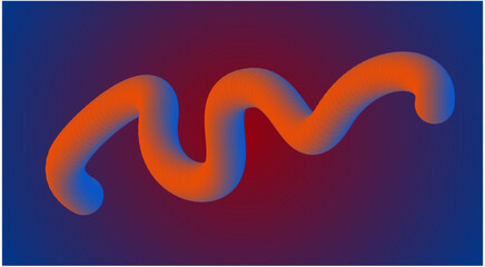 3D Blend Flowing Background Multicolor Abstract Design Vector Illustration