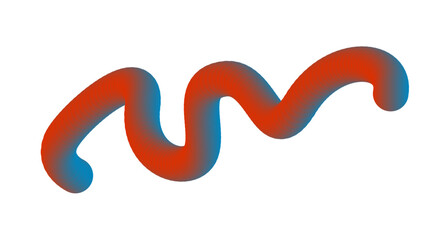 3D Blend Flowing Gradient Abstract Smooth Design Vector Illustration