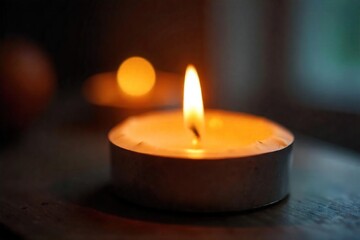 Flickering Candlelight Warm Glow, Peaceful Ambiance, Perfect for Relaxation and Meditation