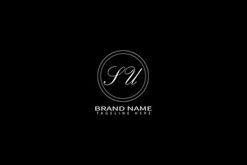 SU Monogram Logo Design – Classy Minimalist Letter Branding for Premium Identity