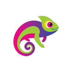 chameleon cartoon illustration