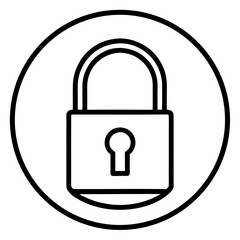 lock icon vector illustration
