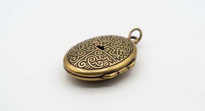antique pocket watch on white background - Powered by Adobe