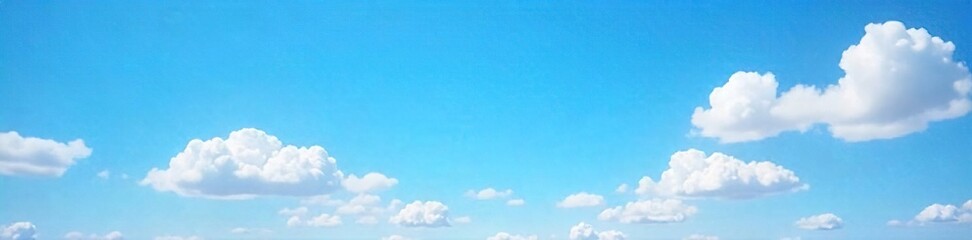 Stunning Aerial View of Vibrant Sunshine, Fluffy Clouds, and Clear Blue Skies ? Perfect for Travel and Background Imagery