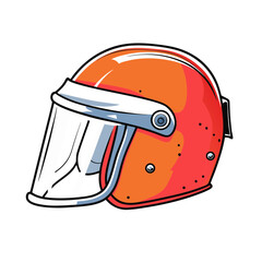 Fototapeta premium Riot Helmet Design Illustrating Protective Gear for Public Safety Awareness, Protest and Crowd Control Education, Emergency Preparedness Blogs, and Social Justice Topics 