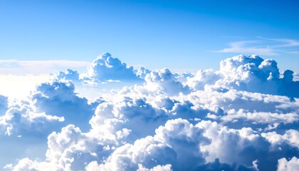 Vast cloudscape, bright sky