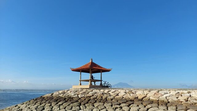 Beach Lifestyle and Traditional Boats in Sanur, Bali