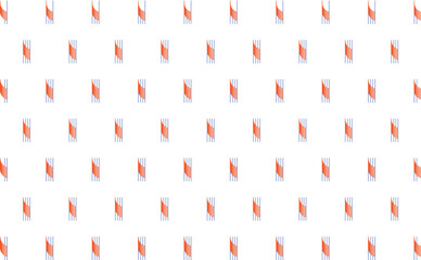 Seamless floral and geometric ornament pattern in oriental line style with minimalist repeating diamond shapes and vector symmetry