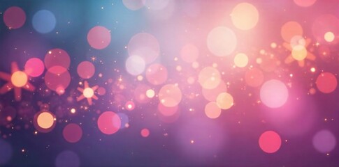 Dreamy Pastel Bokeh Background Ethereal Lights for Website & Presentation Design