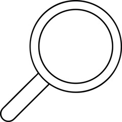 Magnifying Glass Icon: A simple, elegant line-art magnifying glass, evoking curiosity and a focus on precision.