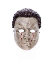maniac mask isolated on white background