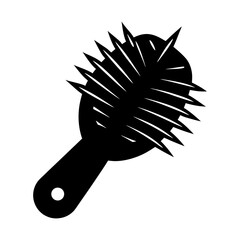 Hairbrush grooming accessory styling tool for personal care use silhouette