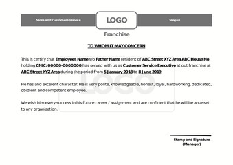 Professional Experience Certificate Template &ndash; Editable, Clean, and Modern Design