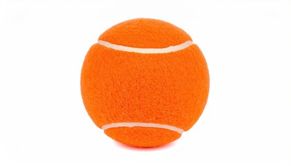 Tennis ball on a white background