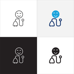 Doctor icon. Nurse medical staff icon. Healthcare symbol. Icon symbol compatible for medic consultation, surgeon, nurse, physician, health care. Vector illustration