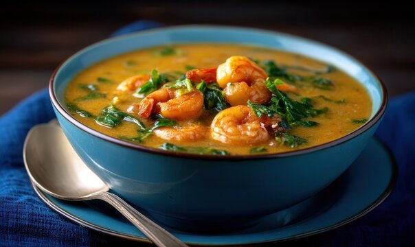 Tacaca with shrimp served in par&aacute;