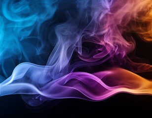 colorful abstract smoke wallpaper vibrant desktop background for pc and laptop