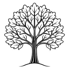 Obraz premium vector tree silhouette