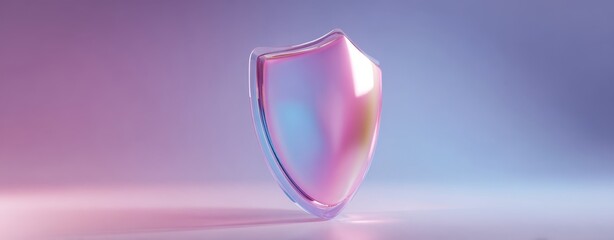 The shiny shield symbolizes modern security and protection in a digital age