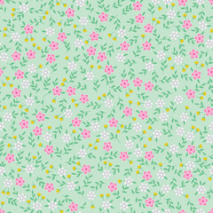 Vintage Floral Repeat Pattern for Textile Use