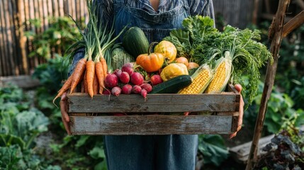 The Vibrant Harvest of Fresh Vegetables from the Garden