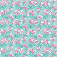 Vintage Floral Repeat Pattern for Textile Use