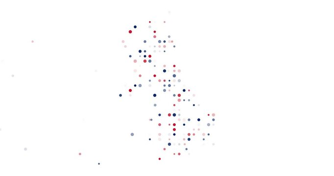 Minimal Falling Particles Map of UK