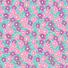 Vintage Floral Repeat Pattern for Textile Use