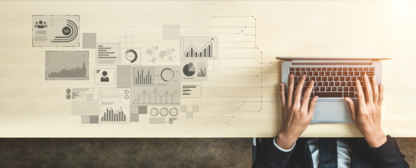 Data insights, charts, and analytics help visualize performance. Data drives strategy, analytics...