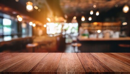 coffee shop blur background with bokeh image vintage tone