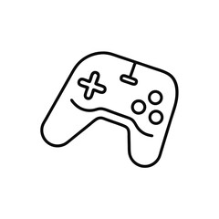 Simple Line Drawing of a Video Game Controller