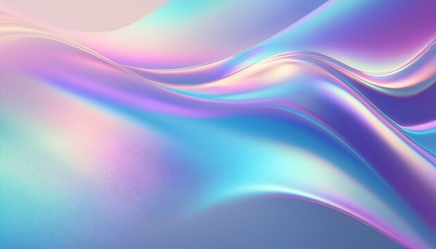 blue and violet holographic gradient iridescent gradient on light background pastel soft pearlescent pattern in aesthetic style