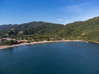 Fototapeta premium Magnificent beach in a tropical forest village