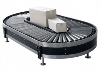  conveyor belt isolated on white background PNG, AI GENERATED