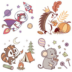 High-Quality jungle animals Illustrations in Various Styles – SVG Bundle