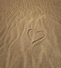 heart on sand beach holiday wakacje adventure podróż  © Klaudia