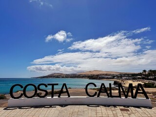 wow beautiful view place town Fuerteventura Costa calma visit ocean plaża sand piasek Wyspy Kanaryjskie  © Klaudia