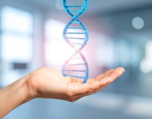 DNA held in hand