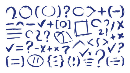 Chalk Doodle Arrows and Lines Set &ndash; Hand-Drawn Scribble Vector Elements with Brush Texture for Design, Highlight, Check Marks, Underlines, Chalkboard Style