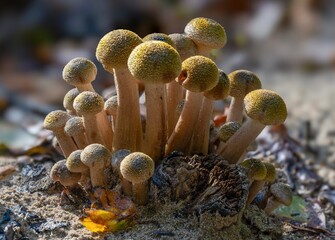 mushrooms on tree