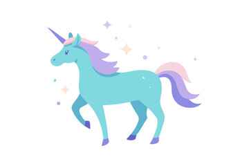 Magical Watercolor Unicorn with Sparkles
