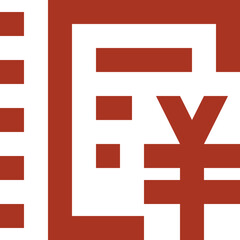 Fototapeta premium Close up of a complex red and white abstract geometric design with horizontal and vertical lines