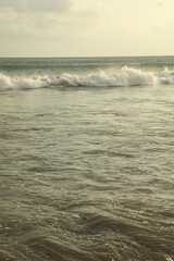 Beautiful sea and cloudy sky at tropical beach